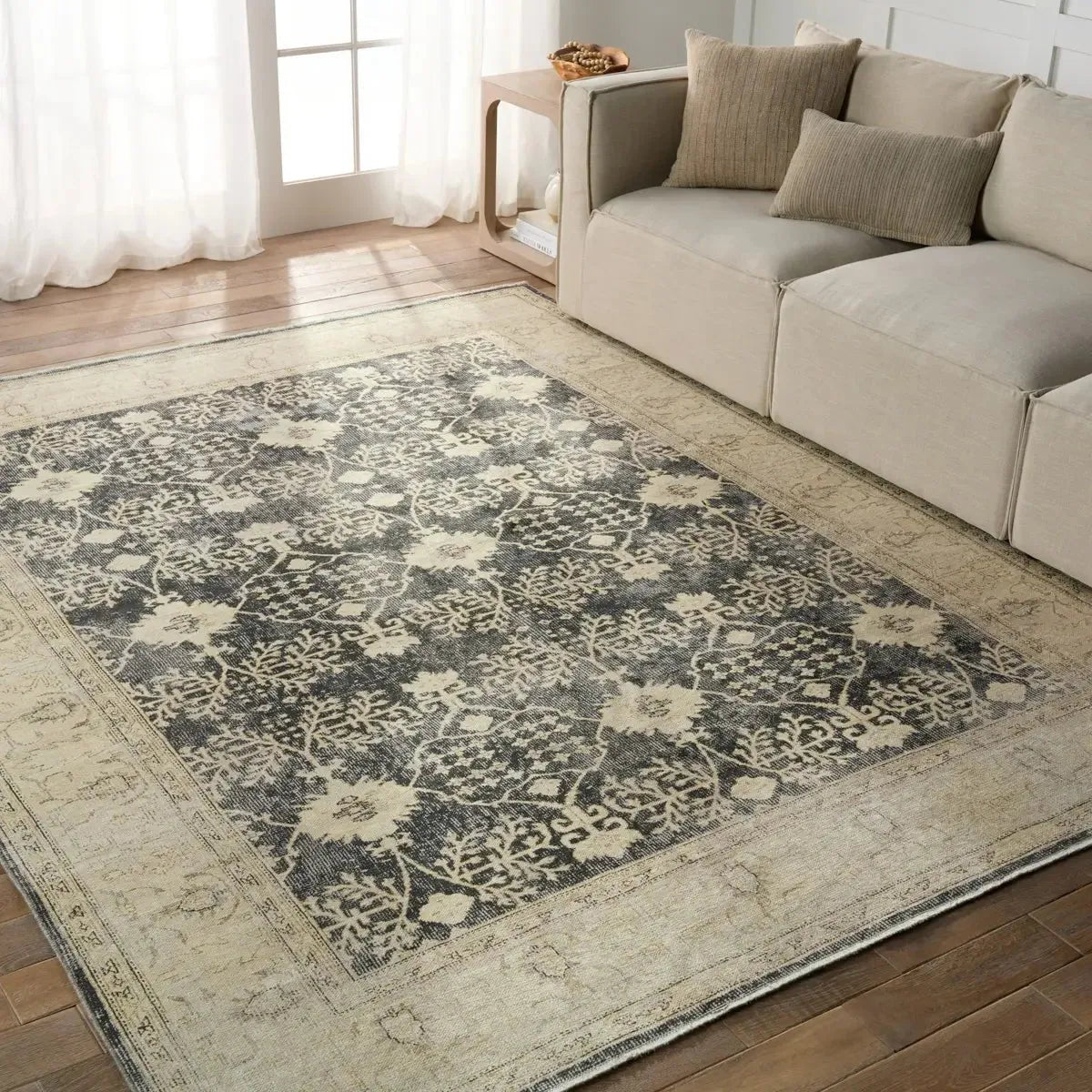 Boheme BOH24 Cream/Grey Rug - Rug & Home