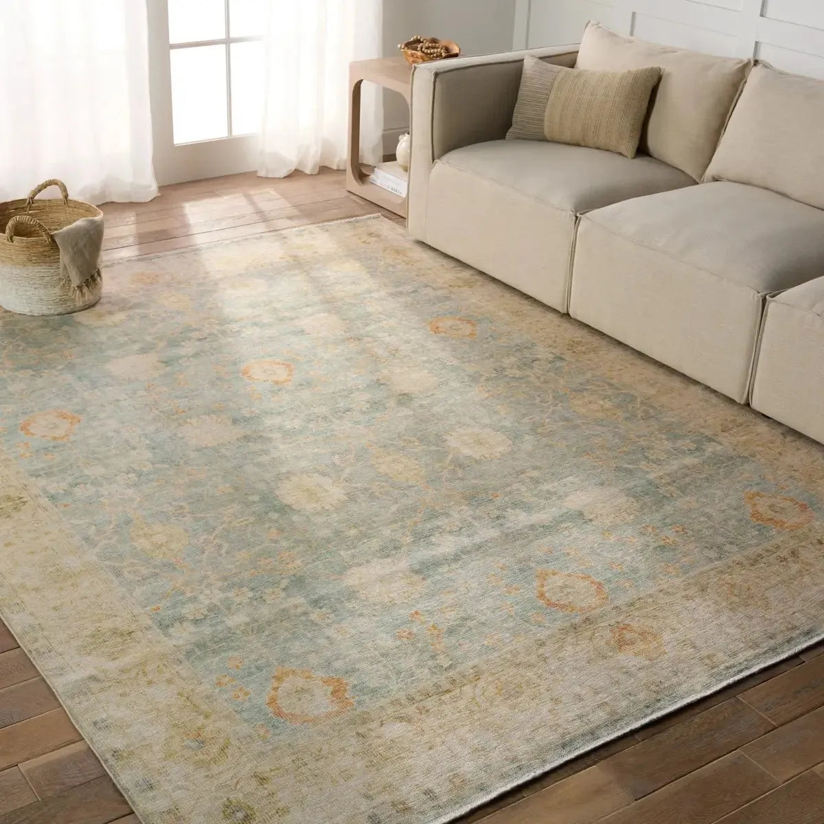 Boheme BOH27 Light Blue/Yellow Rug - Rug & Home