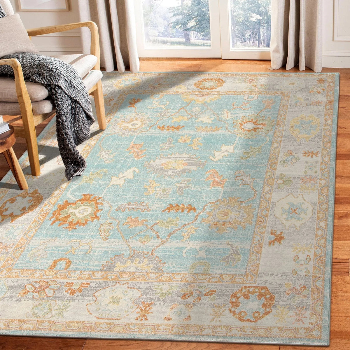 Bohemian BHM-3 Aqua Rug - Rug & Home