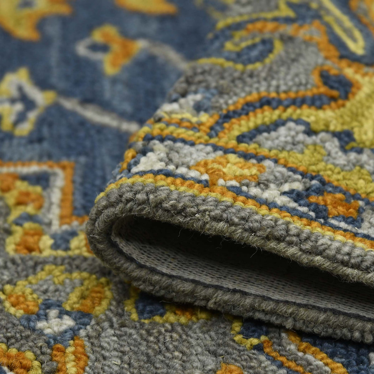 Boho BOH-6 Blue/Yellow Rug - Rug & Home