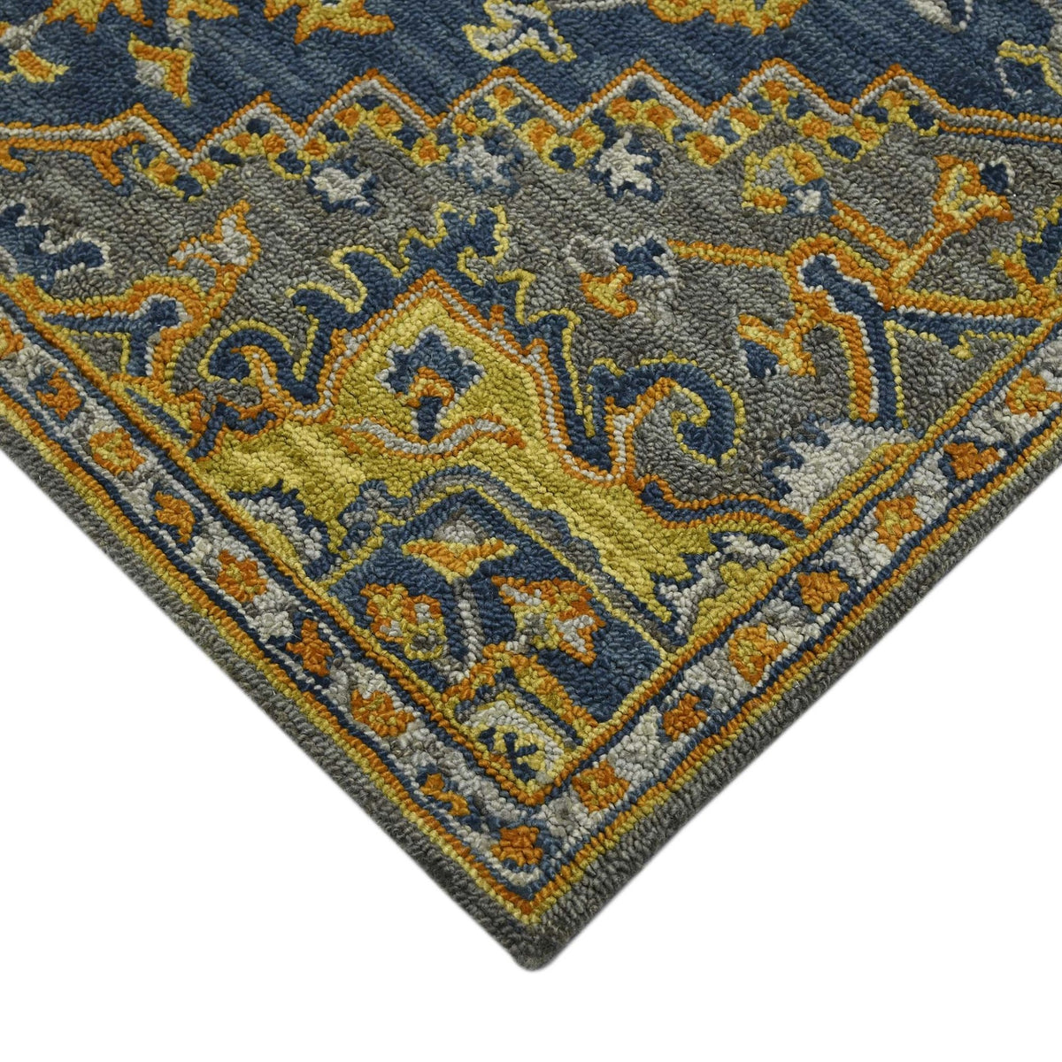 Boho BOH-6 Blue/Yellow Rug - Rug & Home