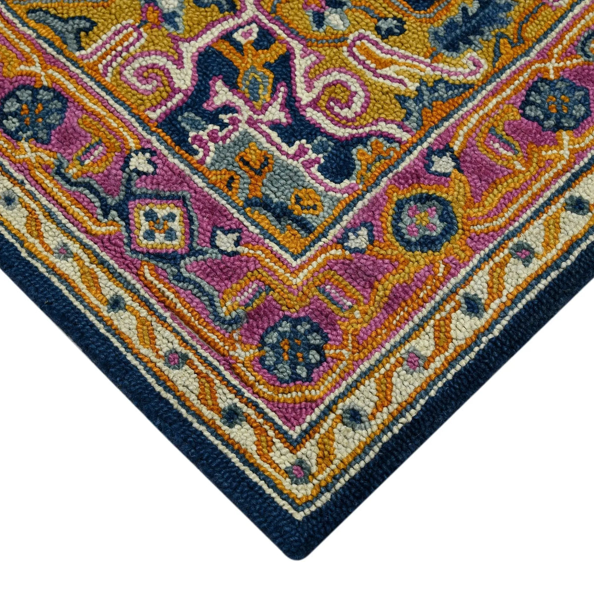 Boho BOH-8 Navy/Pink Rug - Rug & Home