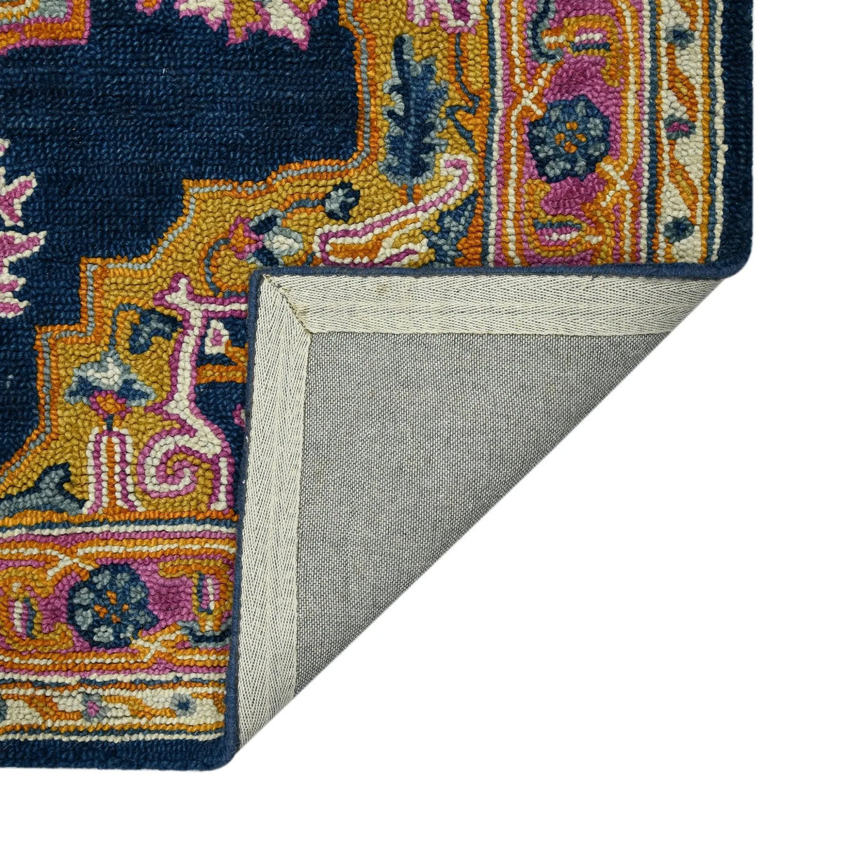 Boho BOH-8 Navy/Pink Rug - Rug & Home