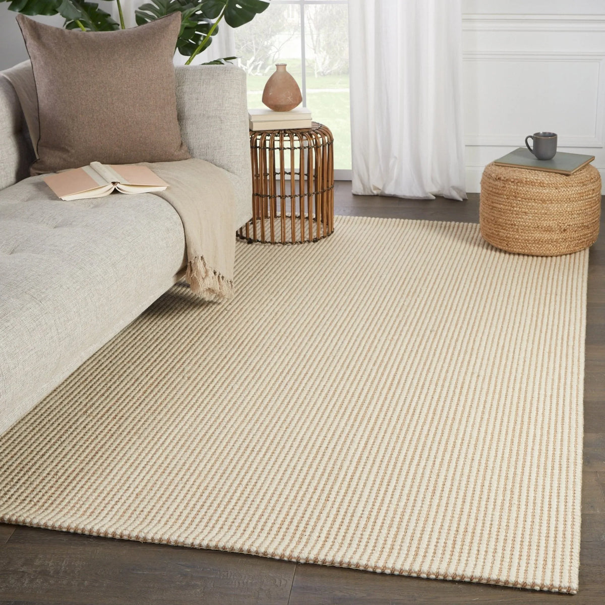 Bombay Bob04 Mahana Cream/Beige Rug - Rug & Home