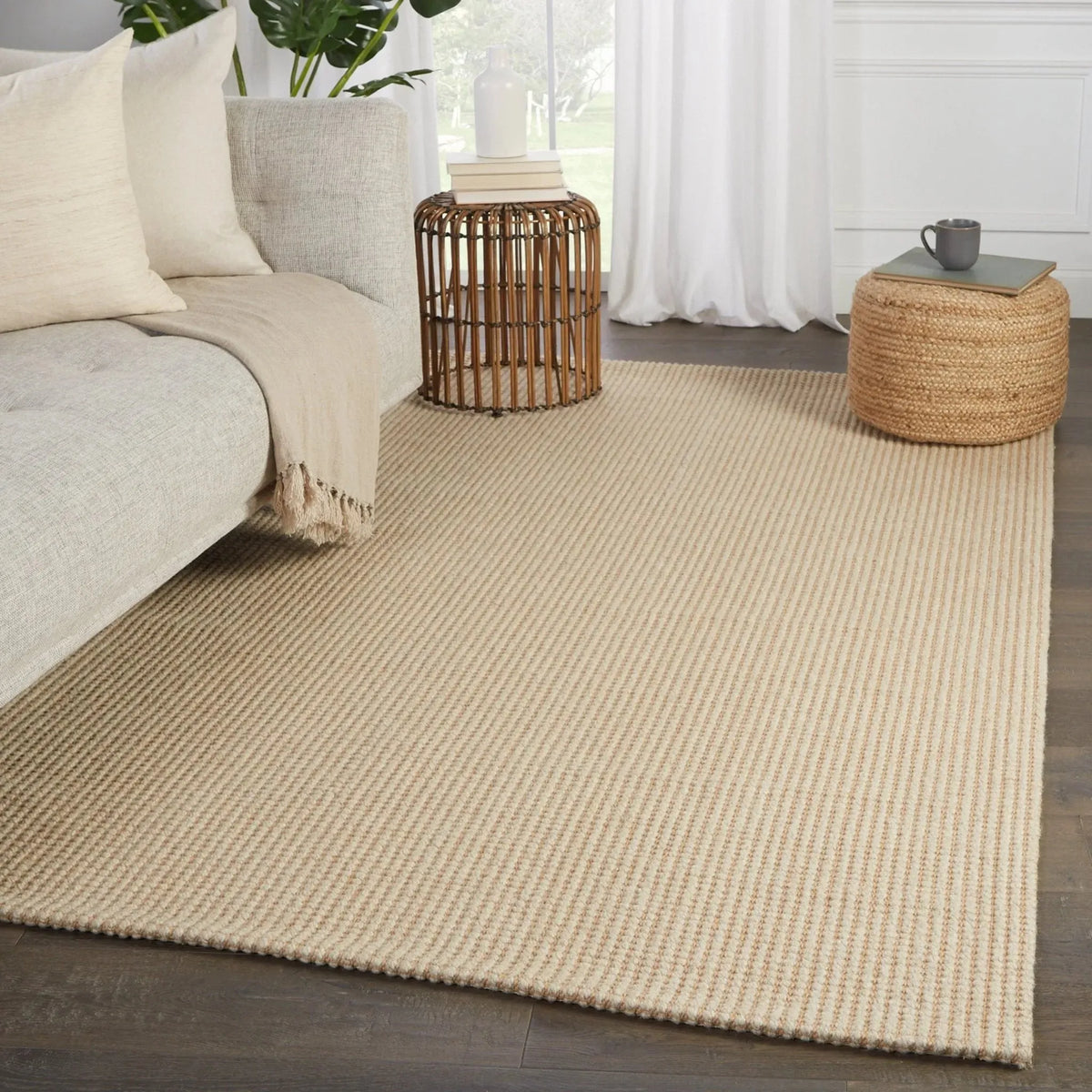Bombay Bob05 Mahana Light Gray/Beige Rug