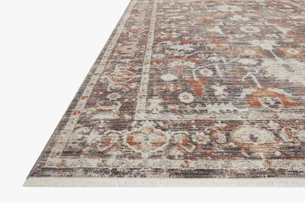 Bonney BNY-07 Charcoal/Spice Rug