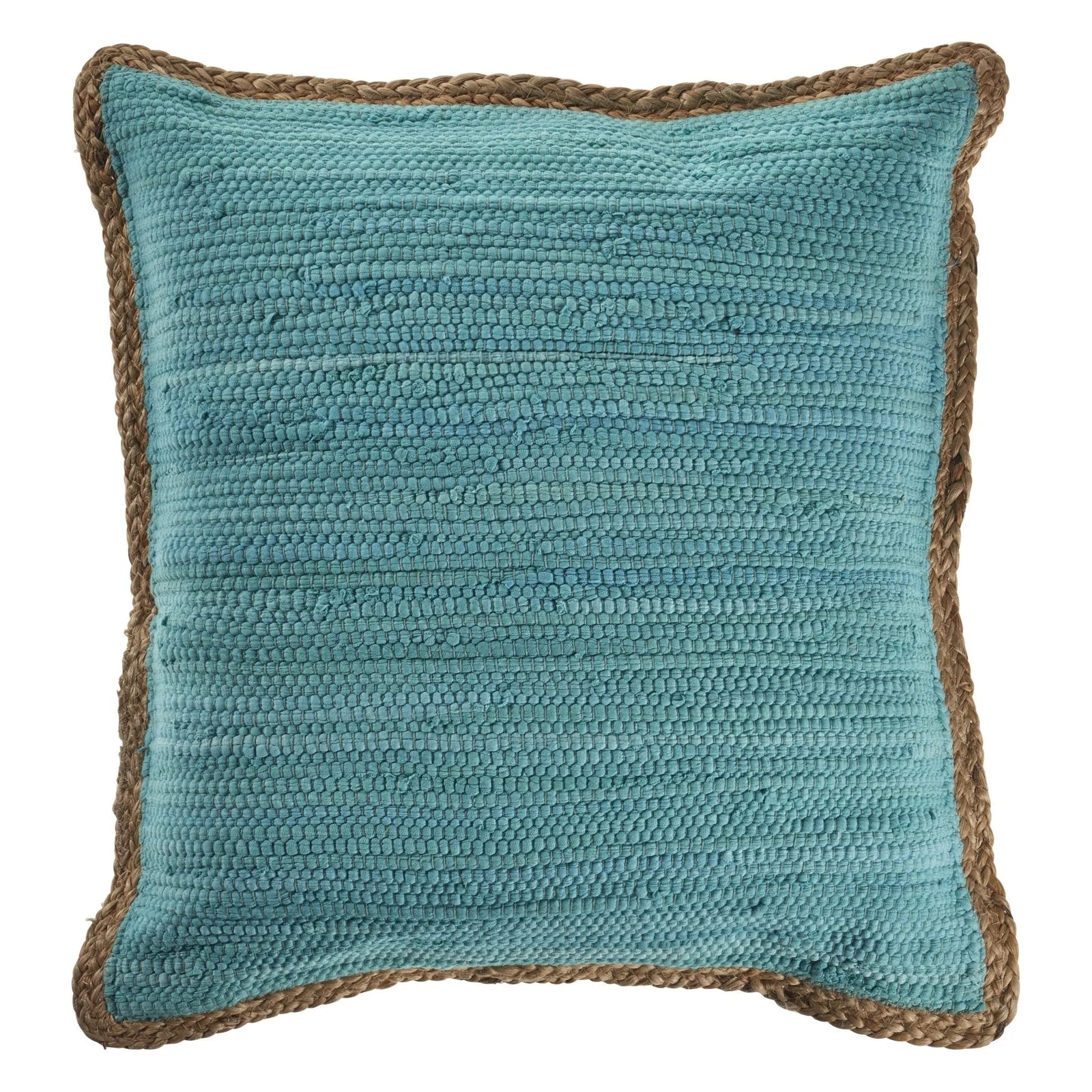 Bordered Blue Turquoise LR046488 Throw Pillow - Rug & Home