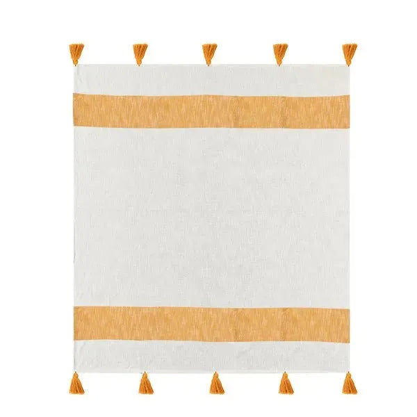Borderline 80276GOW Golden White Throw Blanket