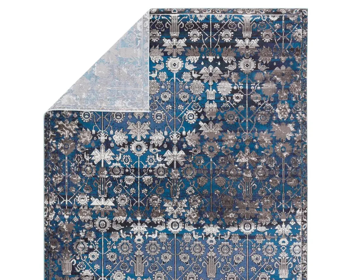 Borealis BOR10 Blue Rug - Rug & Home