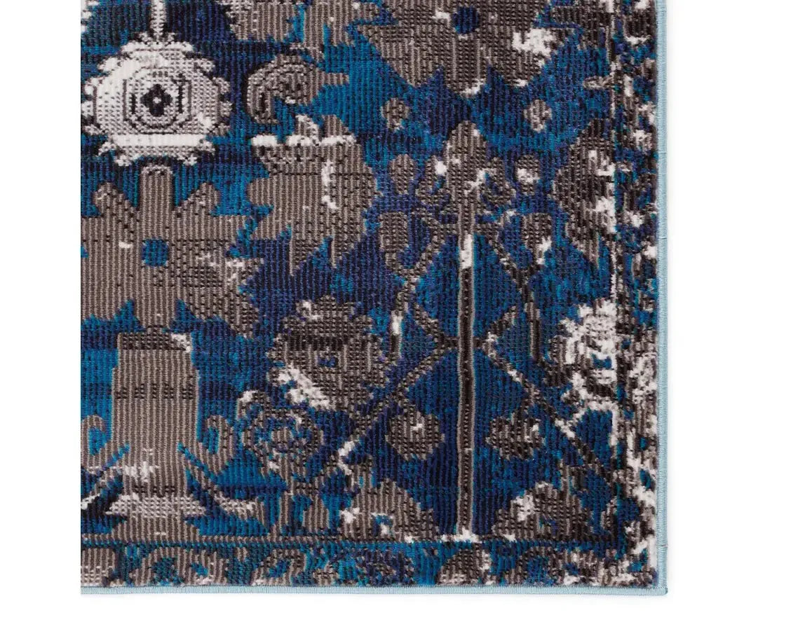 Borealis BOR10 Blue Rug - Rug & Home