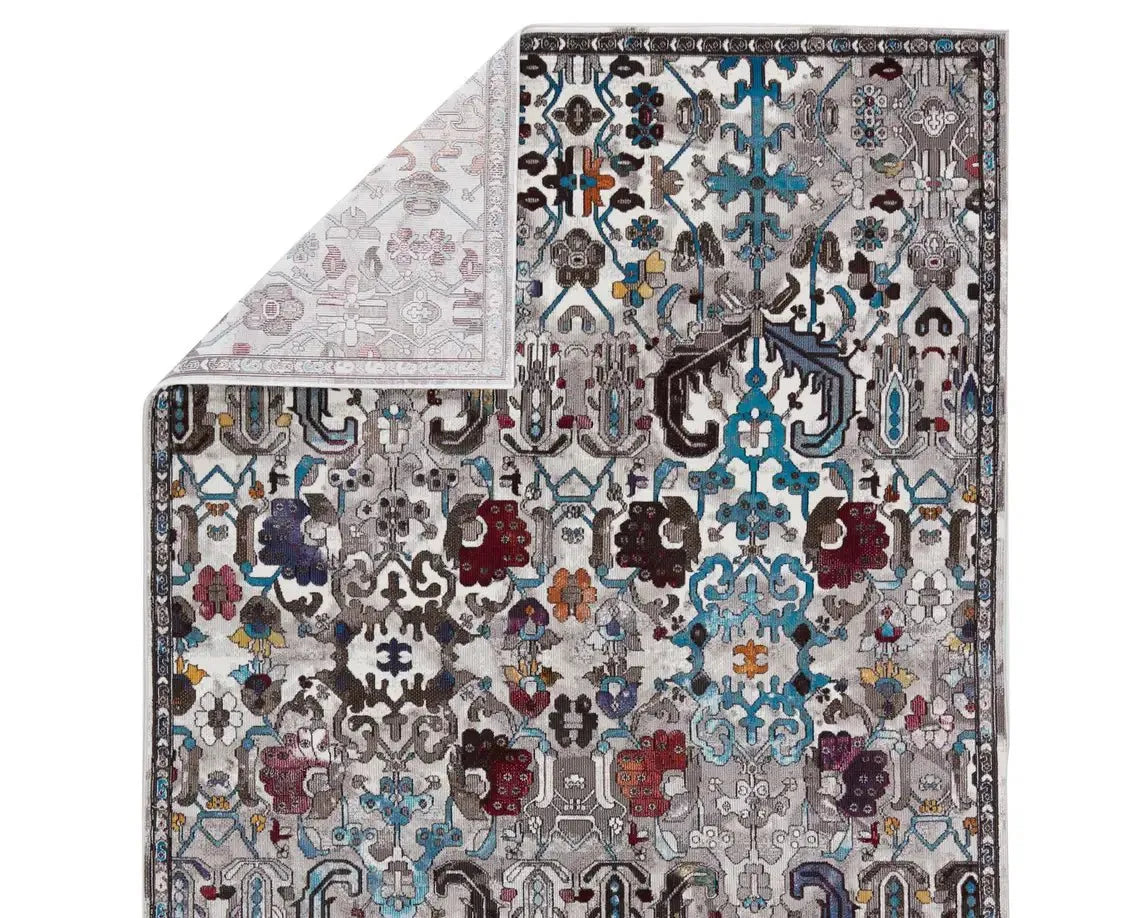 Borealis BOR11 Grey/Multi Rug - Rug & Home