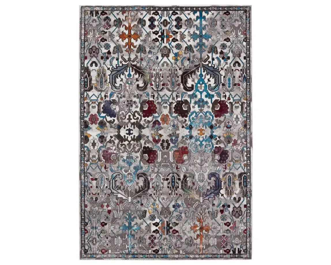 Borealis BOR11 Grey/Multi Rug - Rug & Home