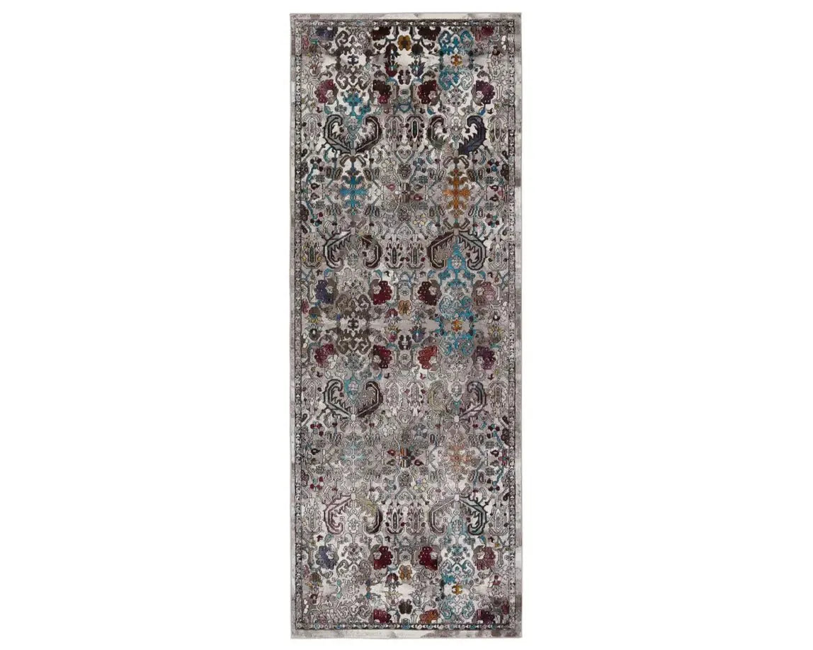 Borealis BOR11 Grey/Multi Rug - Rug & Home