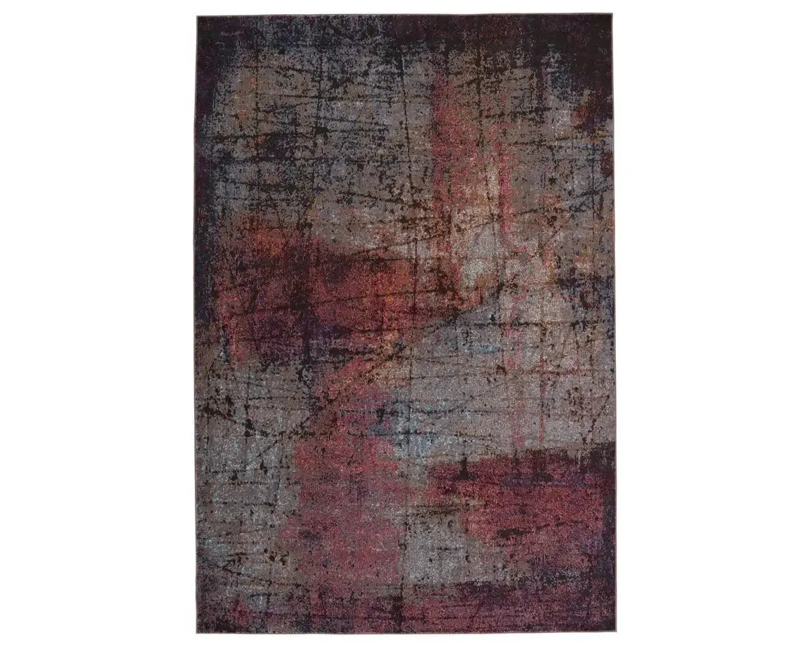 Borealis BOR17 Grey/Pink Rug - Rug & Home