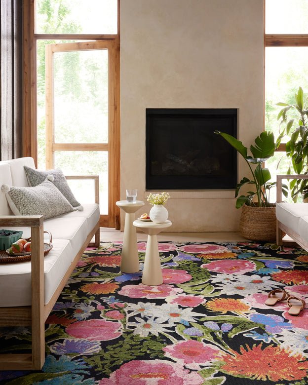 Botanical BOT-01 Black/Multi Rug - Rug & Home