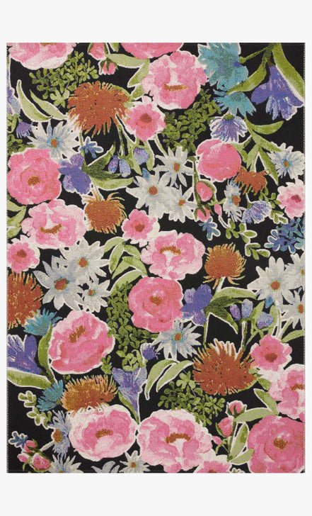 Botanical BOT-01 Black/Multi Rug - Rug & Home