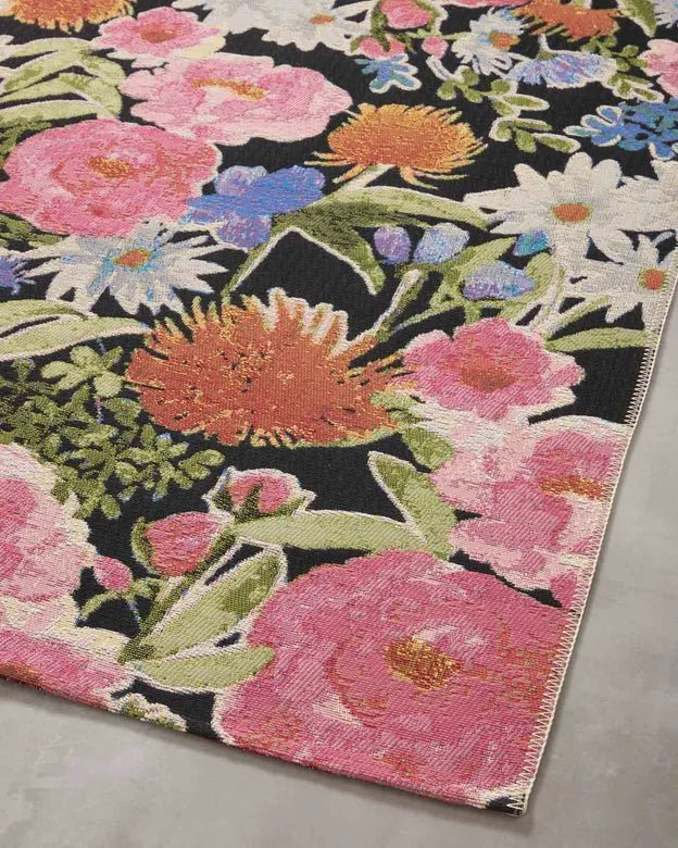 Botanical BOT-01 Black/Multi Rug - Rug & Home