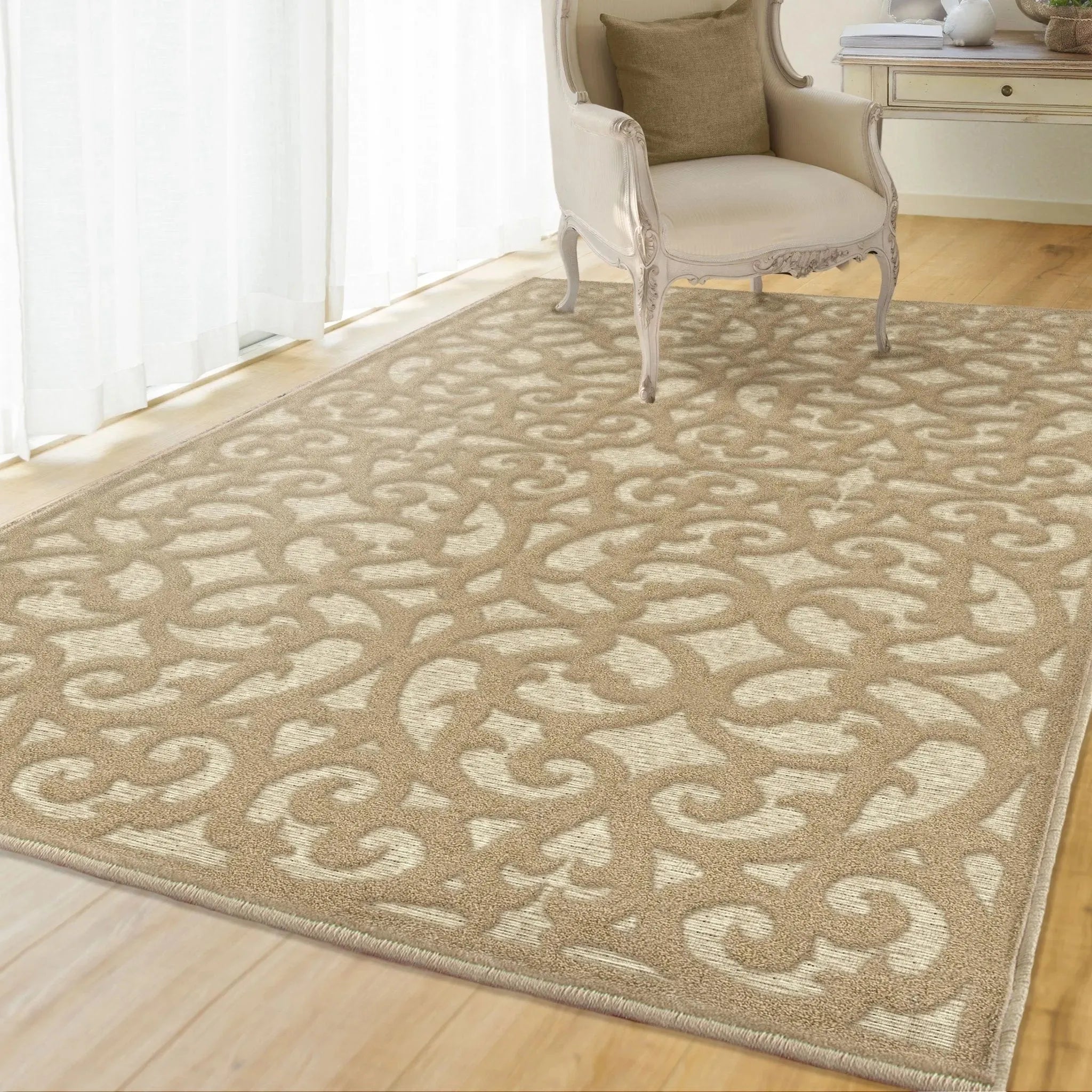 Orian Rugs Boucle Collection 403848 store Indoor/Outdoor BRWH-B07GVWDKNY