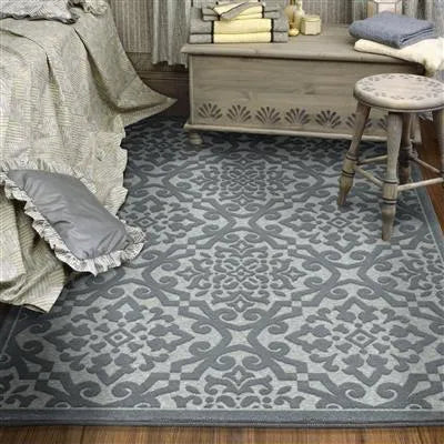 Boucle' 4708 Lansing Harbor Blue Rug - Rug & Home