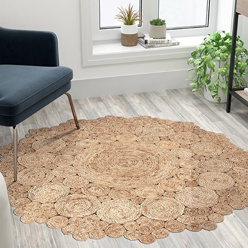 Boutique Jute 12046NAT Natural Rug - Rug & Home