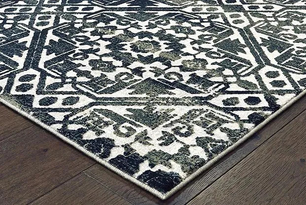 Bowen 5506E Navy Ivory Rug