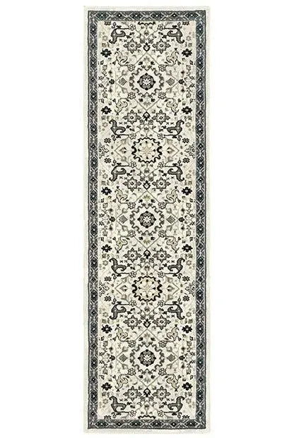 Bowen 73J Ivory Navy Rug