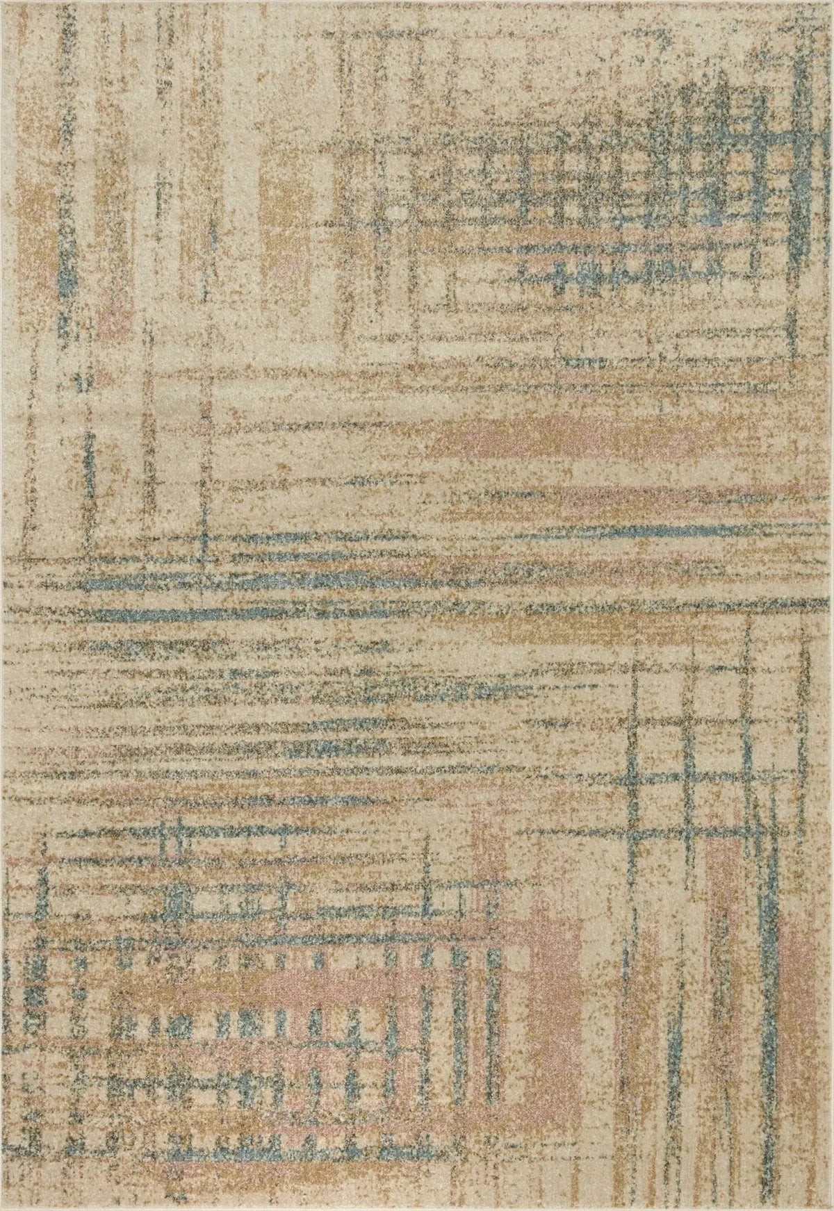 Bowery Bow-07 Beige/Multi Rug