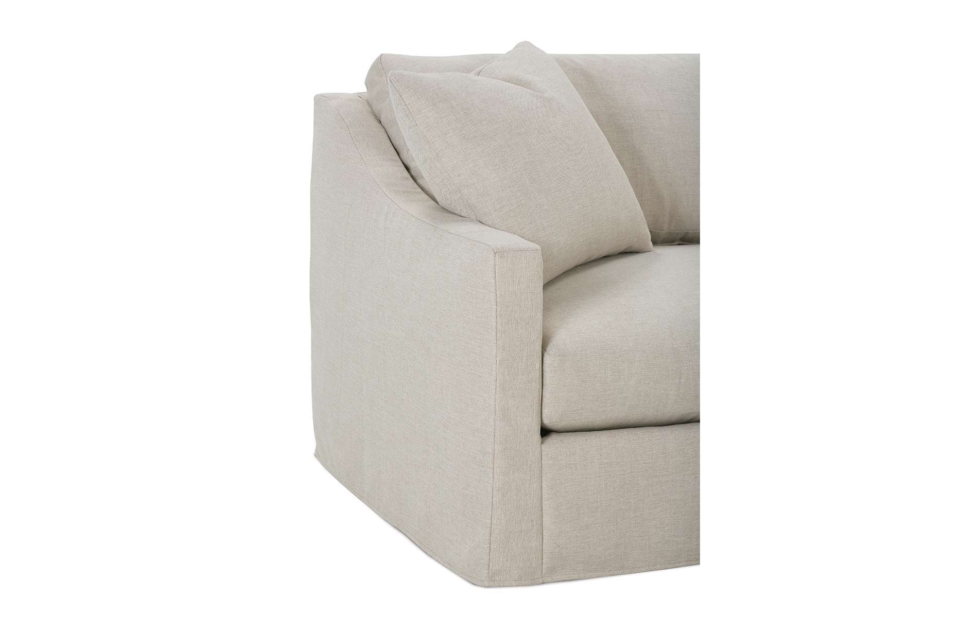 Bradford 2 Cushion Custom Slipcovered Sofa - Rug & Home