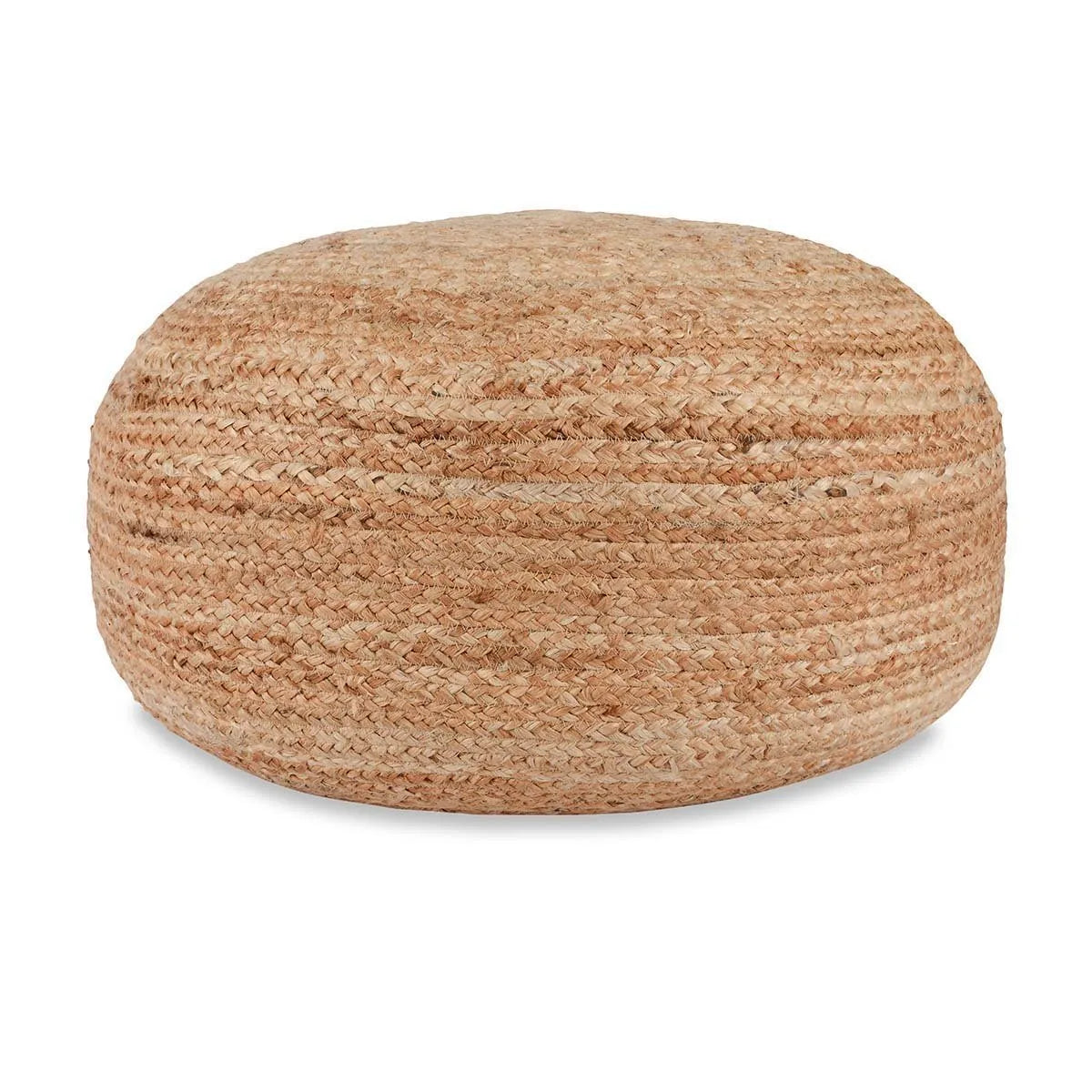 Braga Jute Natural Pouf - Rug & Home