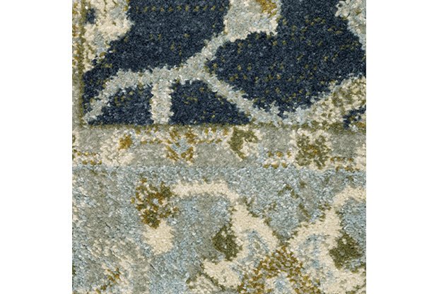 Branson BR05A Blue/Ivory Rug - Rug & Home