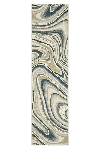 Branson BR07A Ivory/Blue Rug - Rug & Home