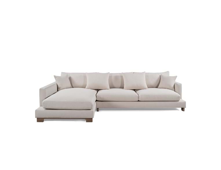 Brea Sectional W/LAF Chaise Beige - Rug & Home