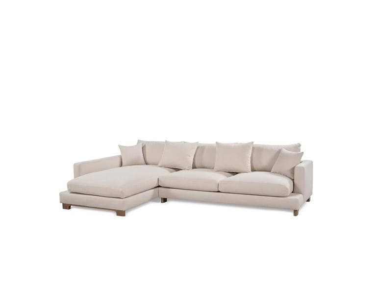 Brea Sectional W/LAF Chaise Beige - Rug & Home