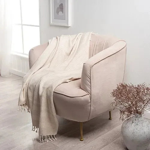 Breezy 80308BEI Beige Throw Blanket