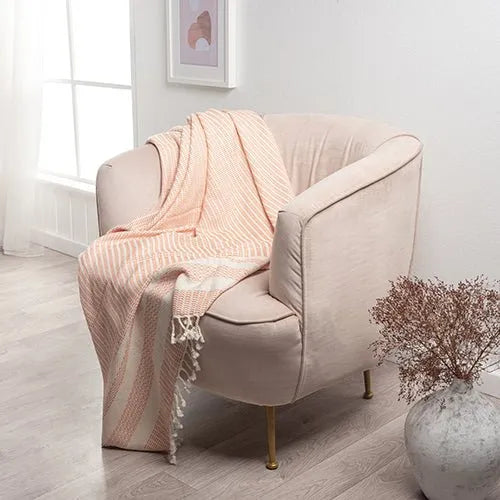 Breezy 80309ORG Orange Throw Blanket - Rug & Home