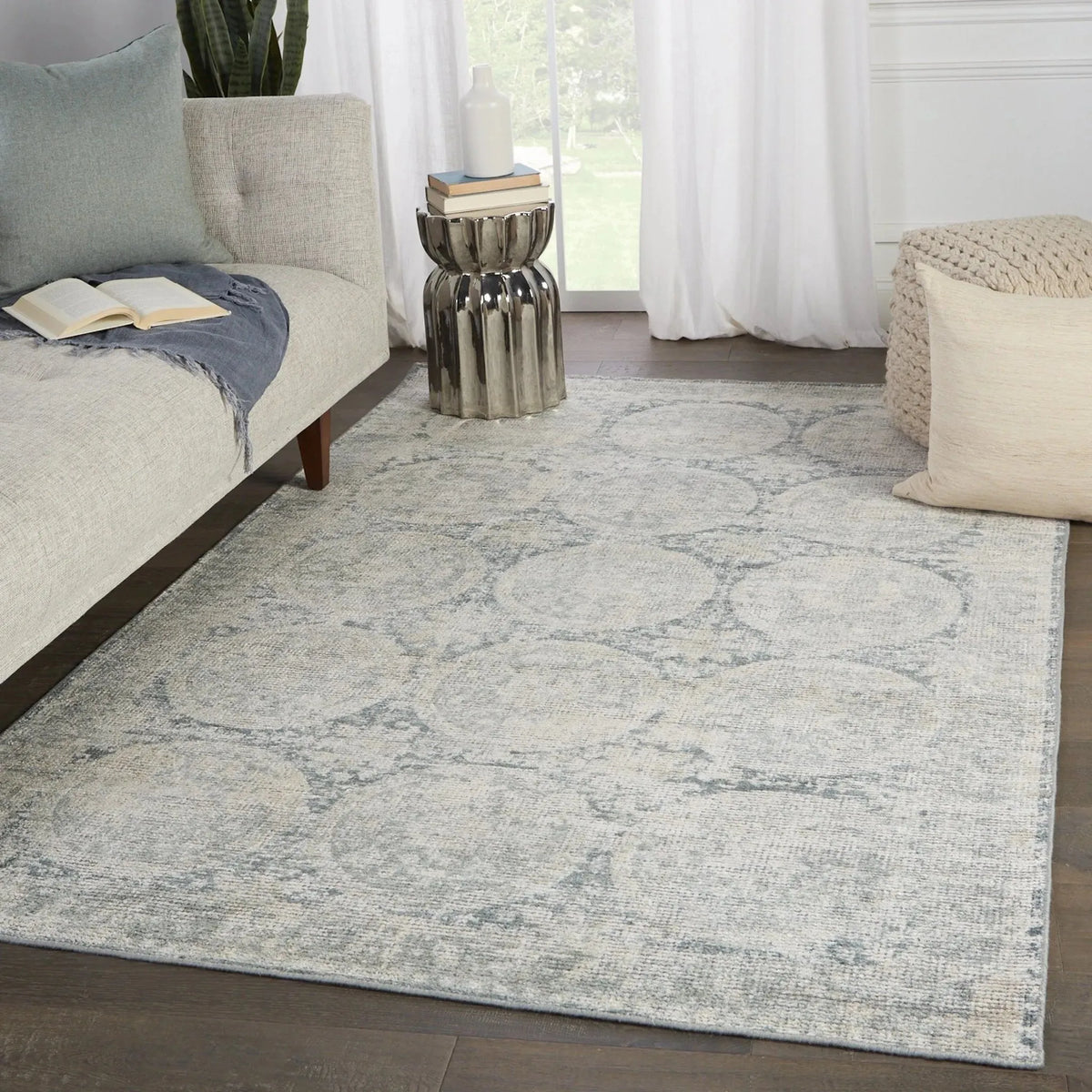 Brentwood By Barclay Butera Bbb04 Crescent Blue/Gray Rug