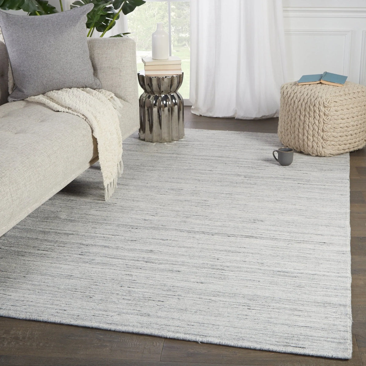 Brevin Brv01 Danan Gray/Ivory Rug - Rug & Home