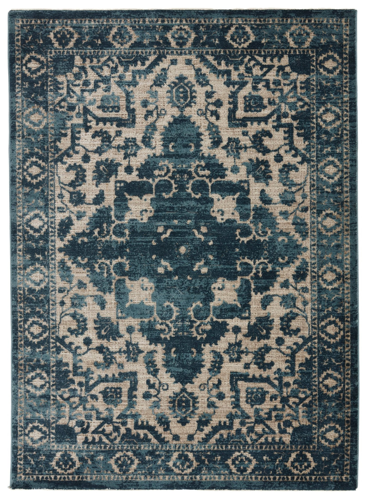 Brienne Bnn06 Idella Blue/Light Taupe Rug - Rug & Home