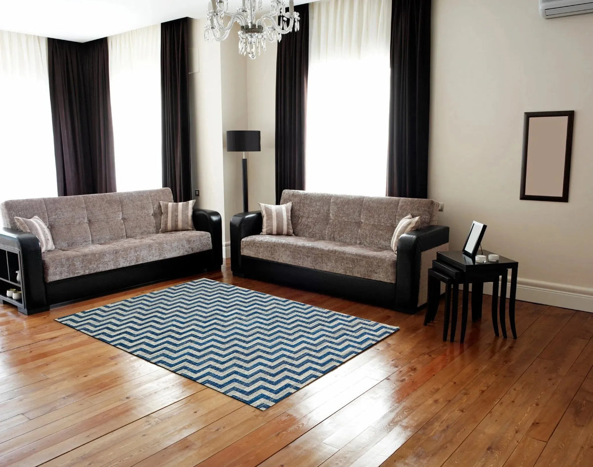 Brixton 6163605F Blue/Ivory Rug