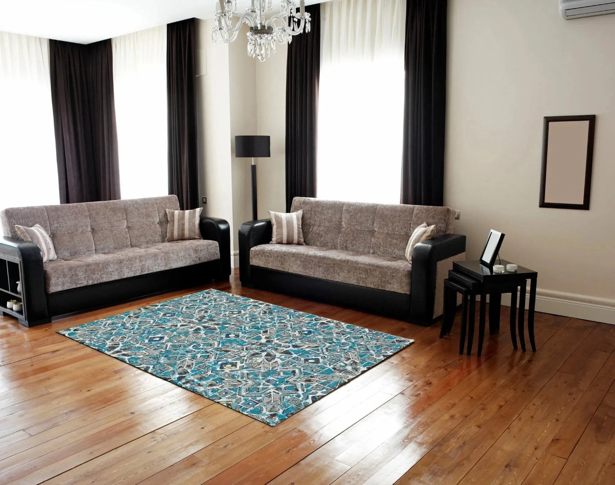 Brixton 6163609F Blue/Ivory Rug