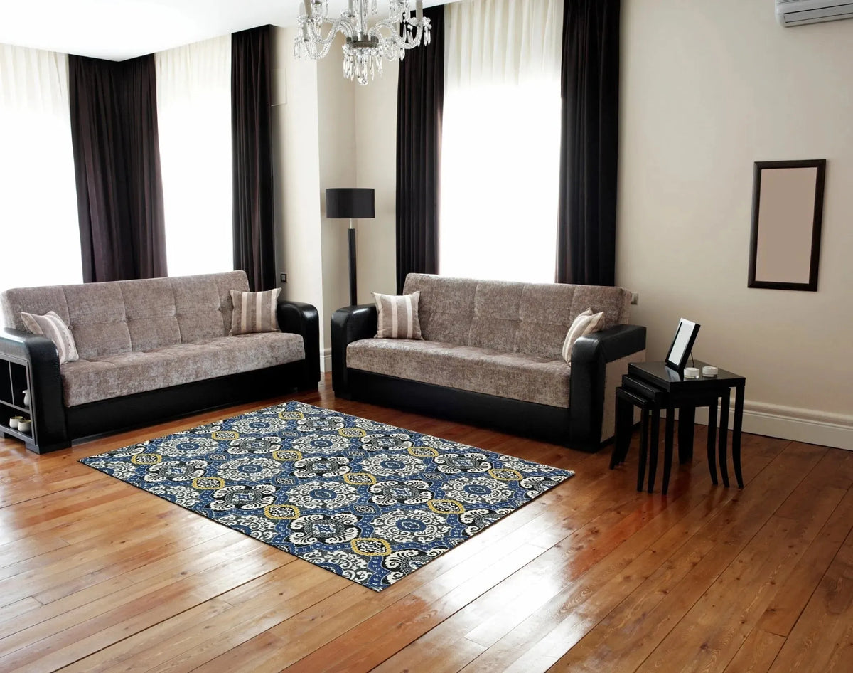 Brixton 6163610F Blue/Ivory Rug