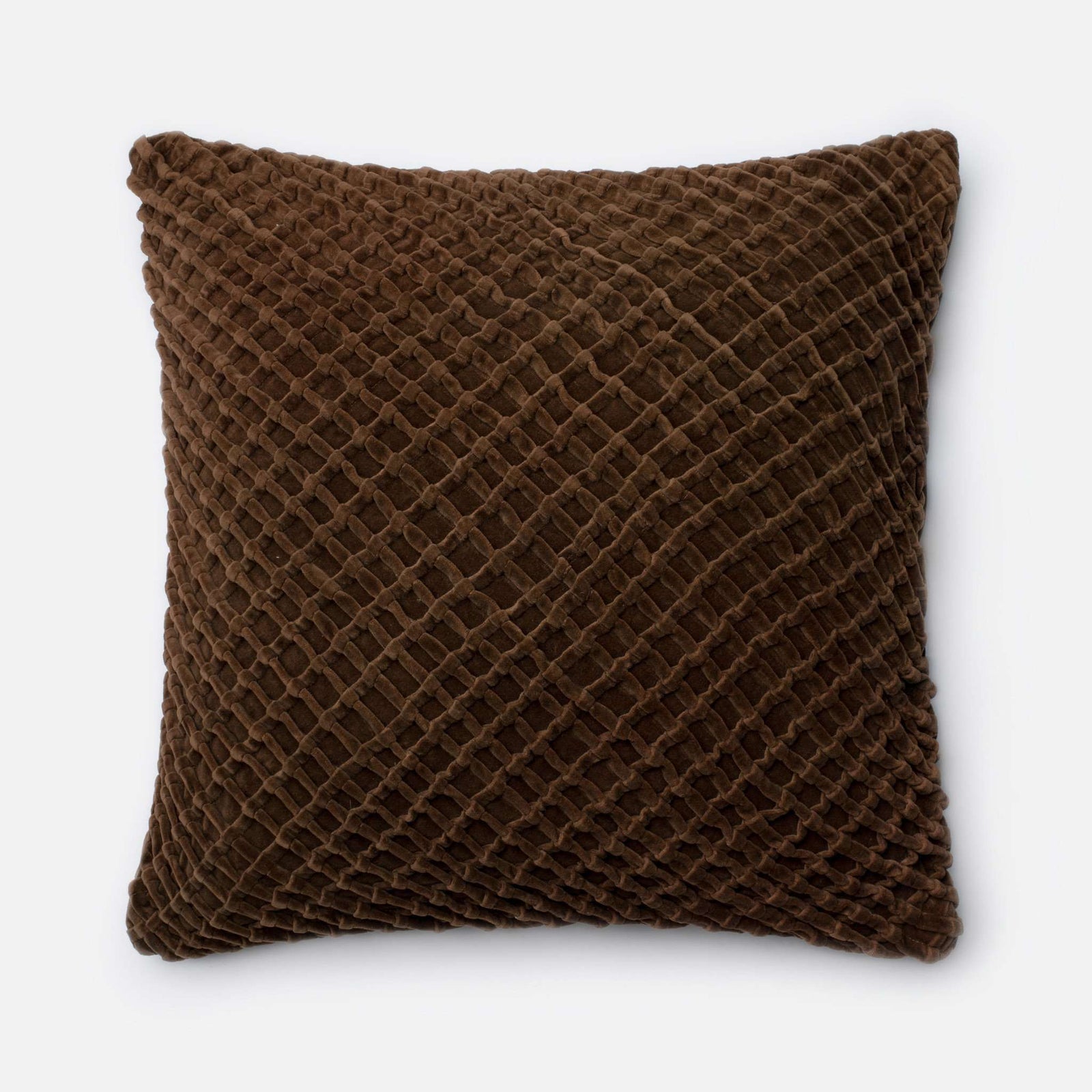 Brown Square P0125 Pillow
