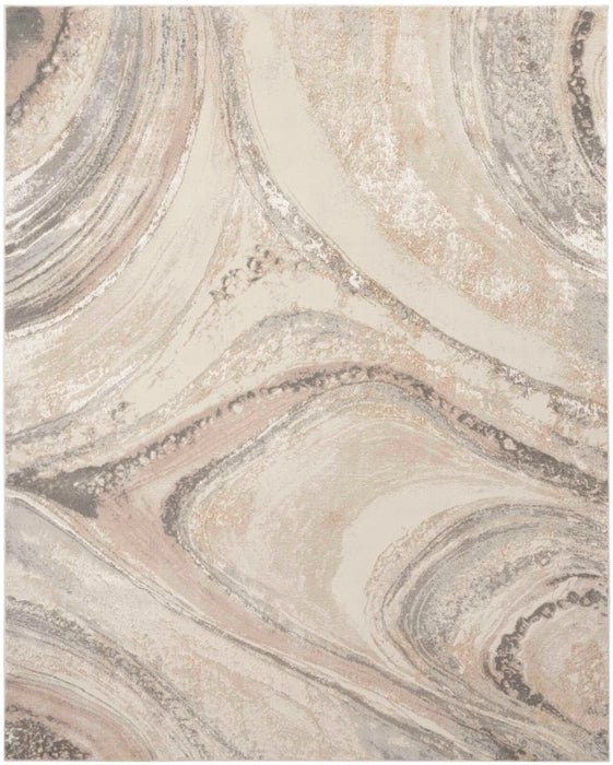 Brushstrokes BSK03 Cream/Grey Rug - Rug & Home