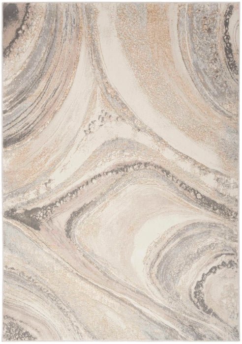 Brushstrokes BSK03 Cream/Grey Rug - Rug & Home