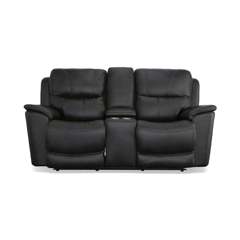Cade Power Reclining Loveseat with Console and Power Headrests and Lumbar - Rug & Home