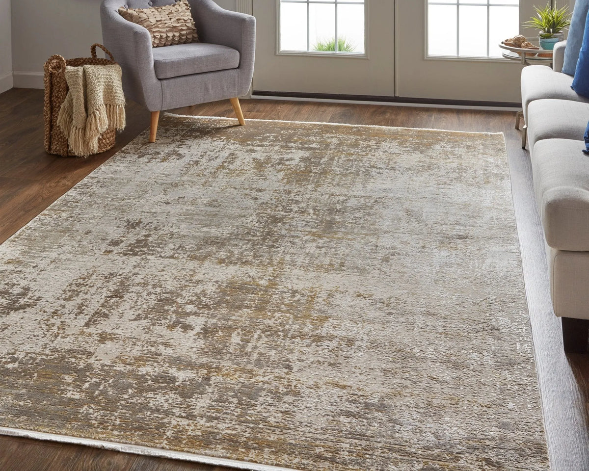 Cadiz 86639FWF Taupe/Ivory Rug - Rug & Home