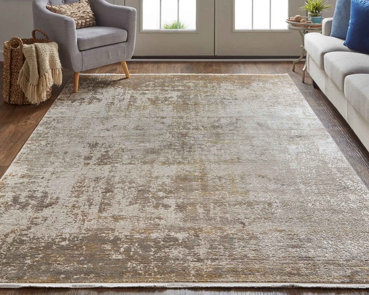 Cadiz 86639FWF Taupe/Ivory Rug - Rug & Home