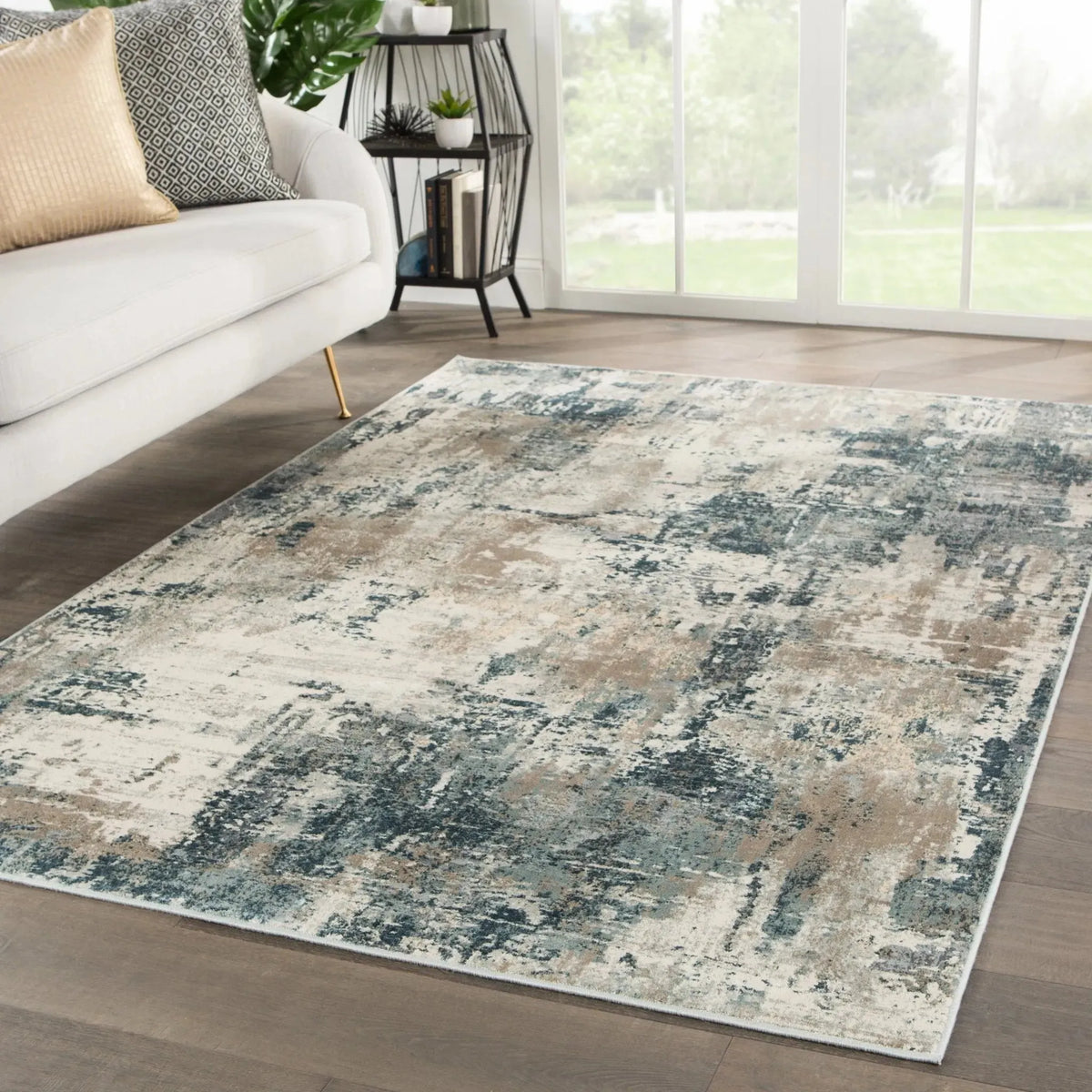 Caicos Cai03 Sisario Blue/Gray Rug