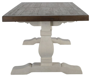 Caleb 94" Two Tone Dining Table - Rug & Home