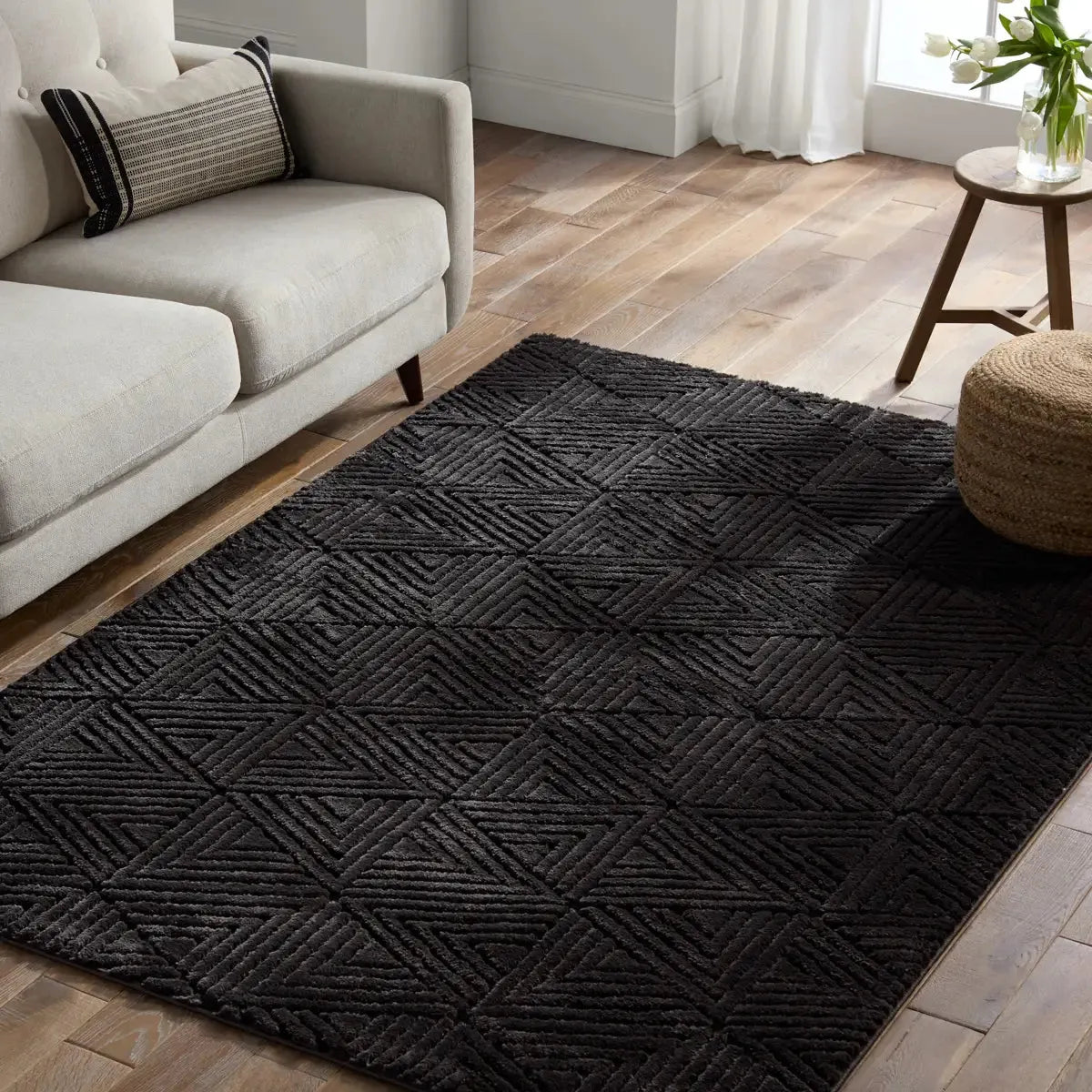 Calix CNU04 Black Rug - Rug & Home